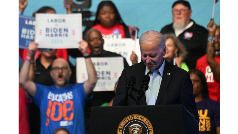 President Biden Holds First Rally For Reelection With Union Members In Philadelphia