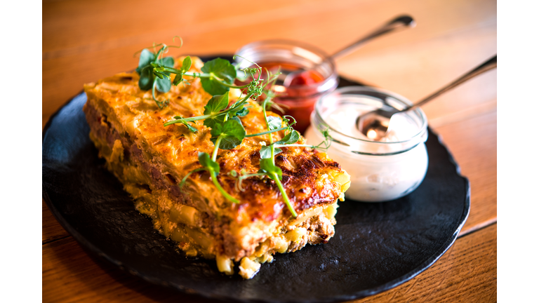 Moussaka with minced meat