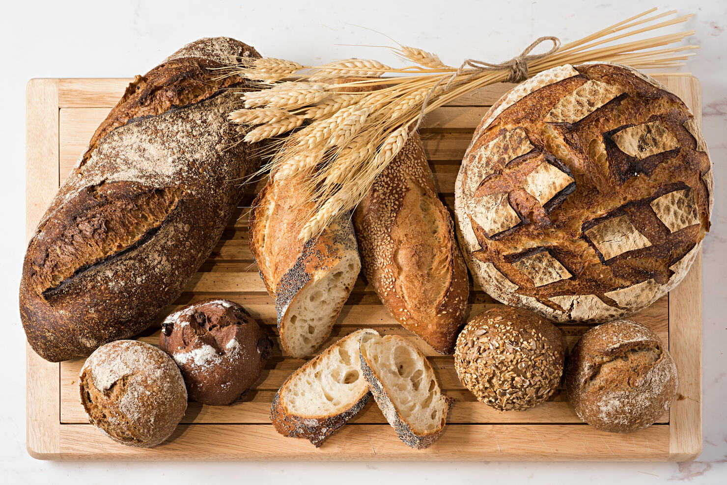 different kinds of bread