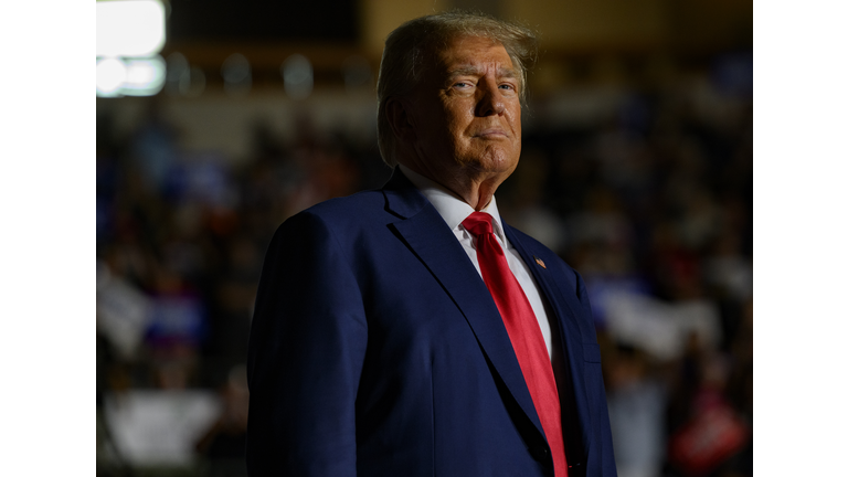 Donald Trump Holds A Campaign Rally In Erie, Pennsylvania