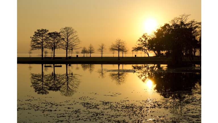 Sunset on Lake Pontchartrain