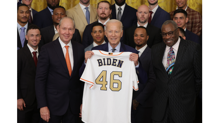 President Biden Hosts World Series Champion Houston Astros At White House