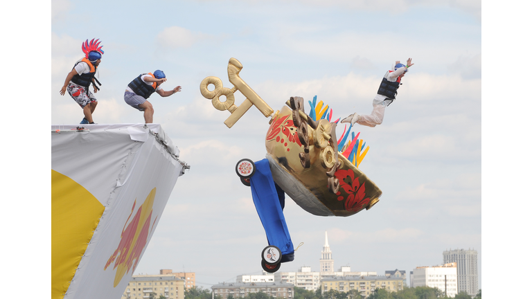 Russian competitors take part at the Red