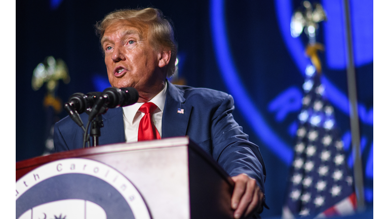 Former President Trump Speaks At The South Carolina GOP Silver Elephant Dinner In Columbia