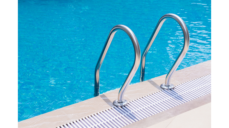 High angle view of swimming pool