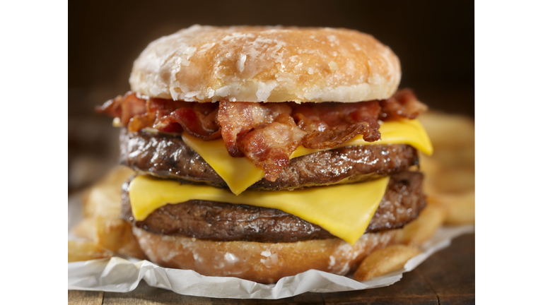 Glazed Donut Bacon Cheeseburger