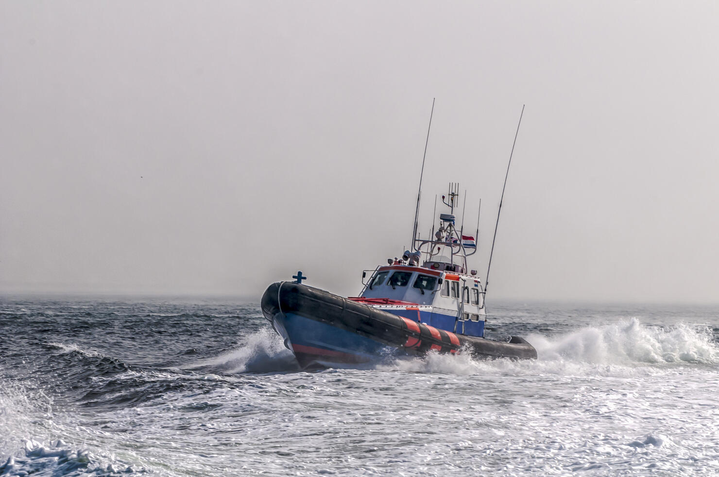 lifeboat at full speed