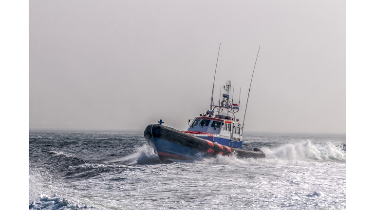 lifeboat at full speed
