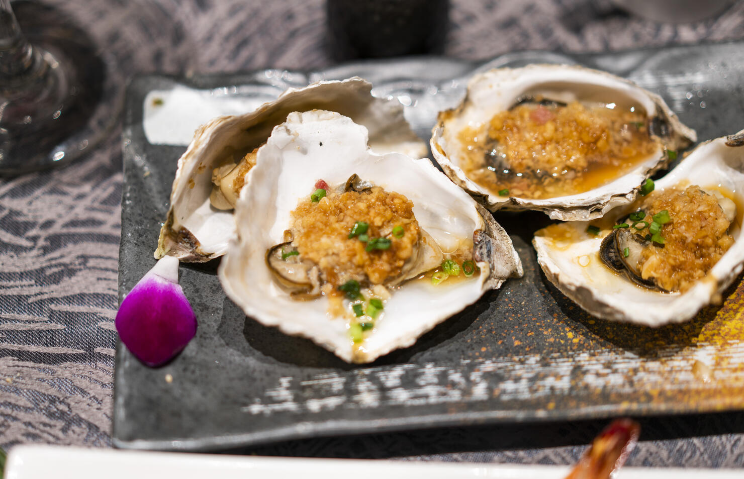 Grilled Oysters with Garlic