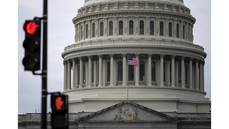 Senator Schumer Speaks To The Press On Capitol Hill After Debt Ceiling Meeting At The White House