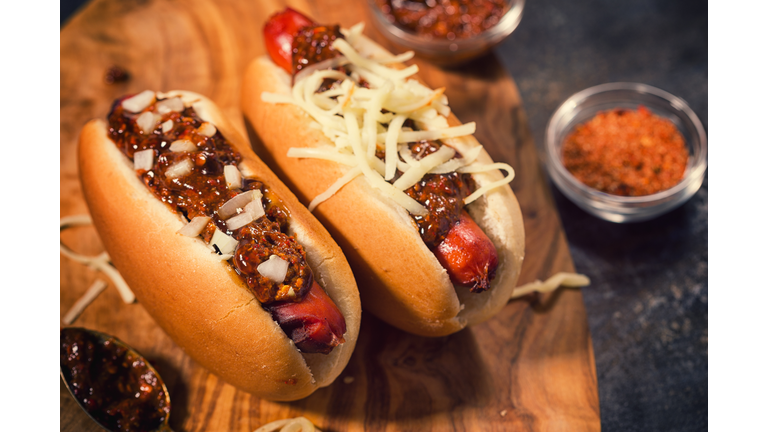 Freshly Grilled Chili Hot Dog