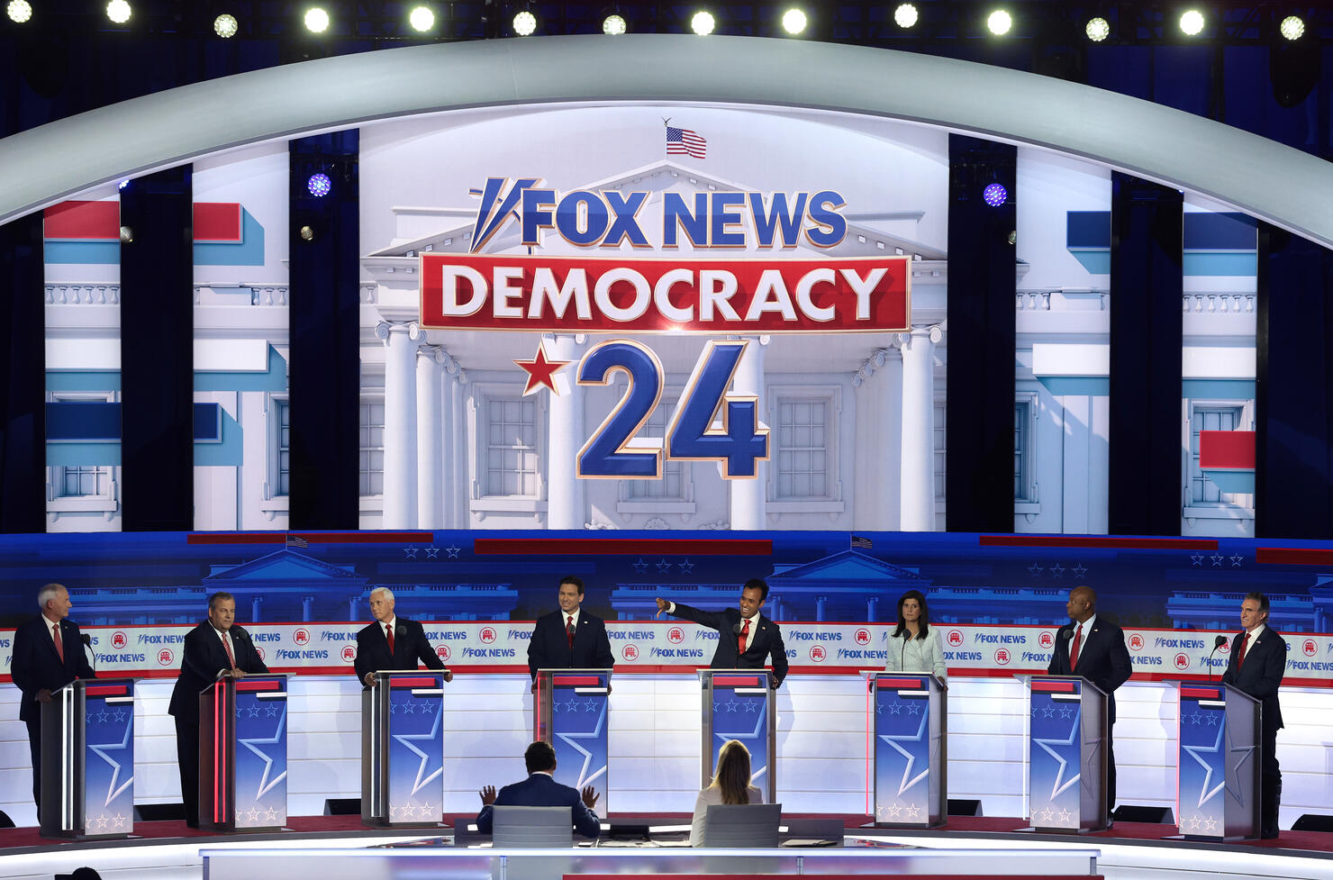 Presidential Hopefuls Square Off In First GOP Debate