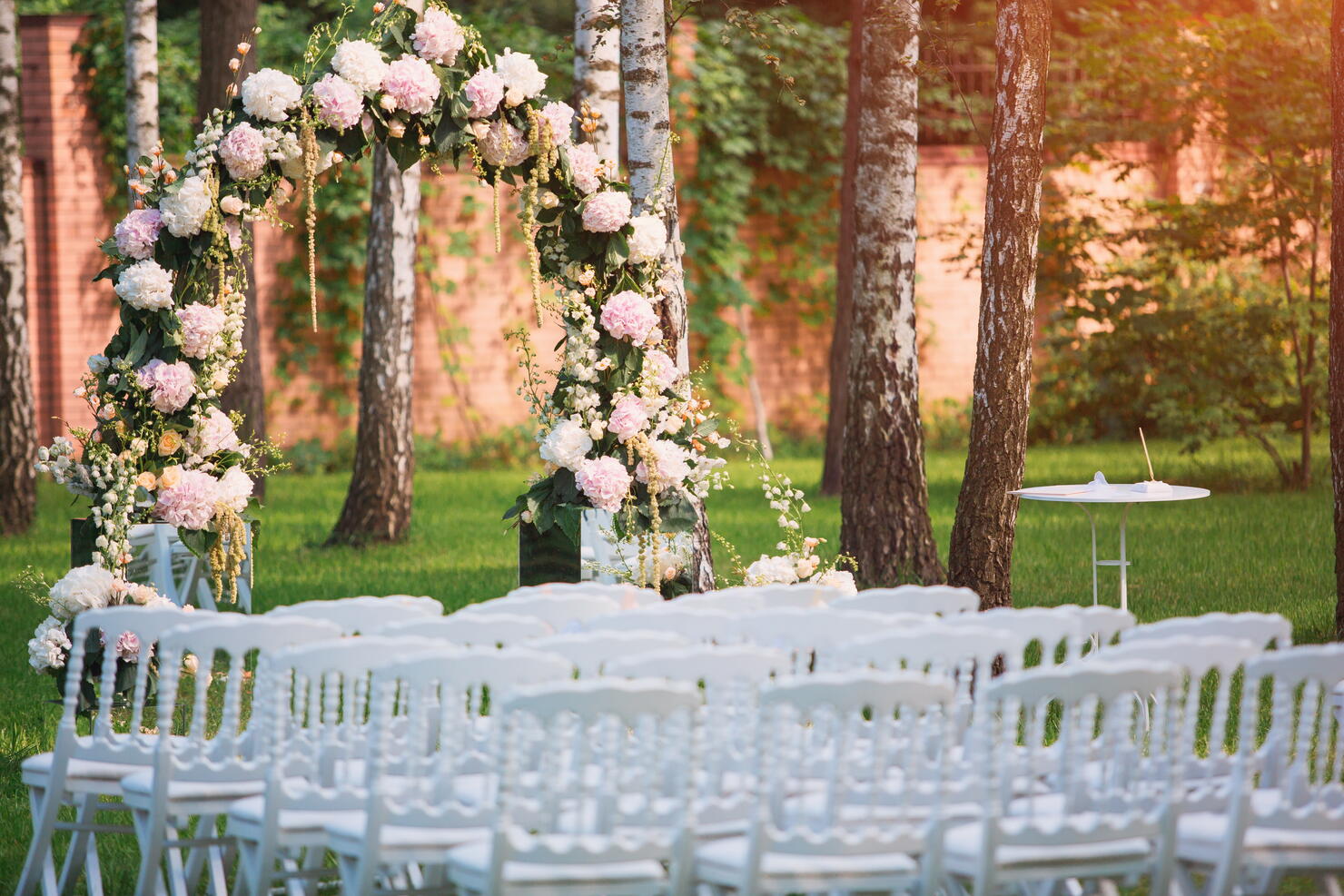 Wedding ceremony decoration