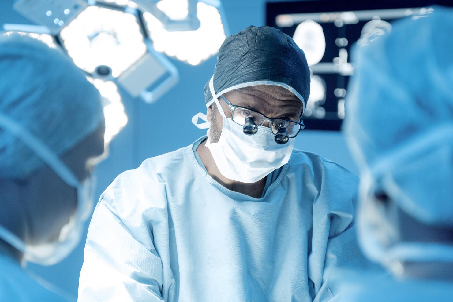Surgical team in operating theatre