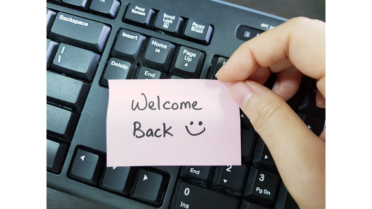 Welcome back employee to office during Covid-19 pandemic