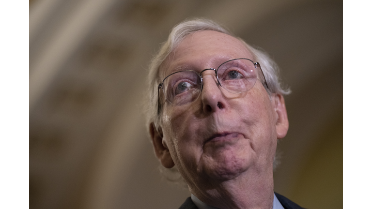 Senators Meet For Their Weekly Policy Luncheons On Capitol Hill