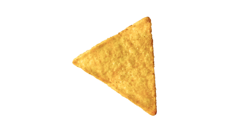 Tortilla Chip Isolated on White Background