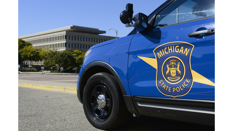 Michigan State Police Cruiser in Lansing, Michigan