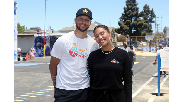 Stephen And Ayesha Curry's Eat. Learn. Play., Along With Partners KABOOM!, The CarMax Foundation, And Oakland Unified School District, Unveiled An Amazing New Playground, Multi-Sport Court, And Garden At Franklin Elementary School On Saturday, June 12