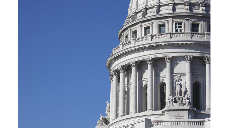 Dome of State Capitol Building with Blue Sky