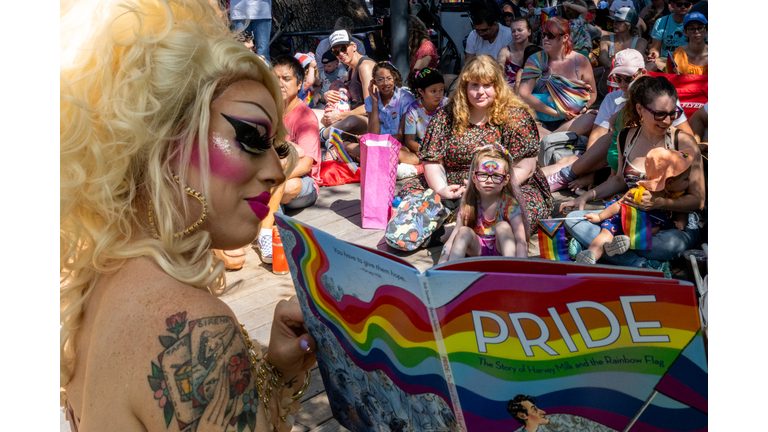 Drag Storytime Held In Austin In Honor Of Pride Month