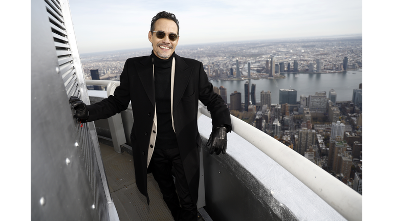 Marc Anthony Visits the Empire State Building