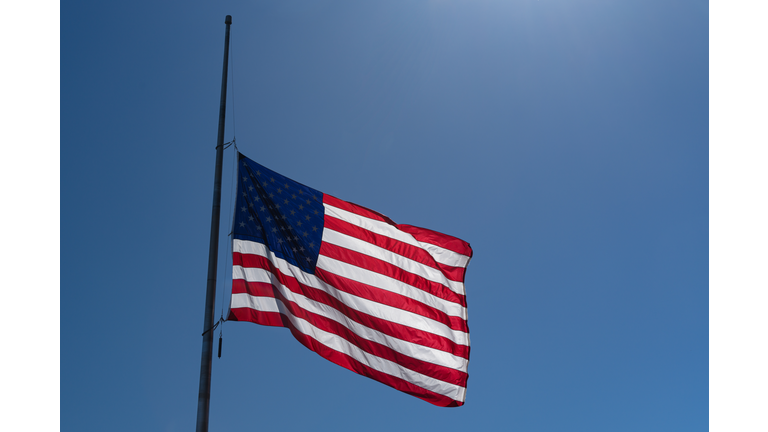 The American Flag at Half Mast