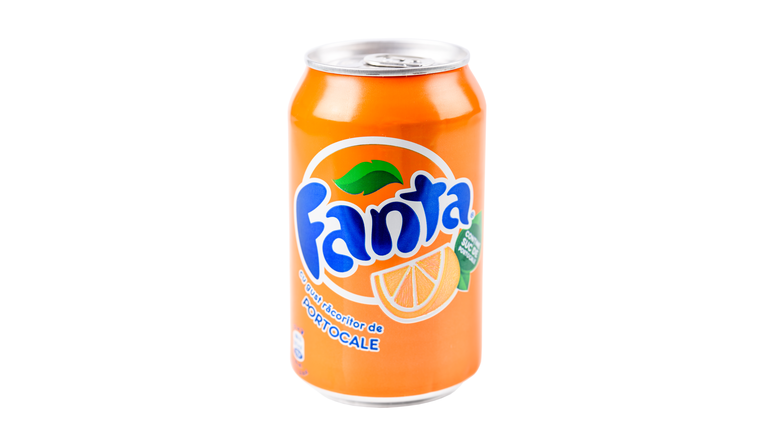 Fanta Can On White