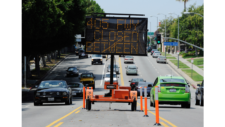 Los Angeles Prepares For Major Traffic Hassles As Highway 405 Closes For Weekend