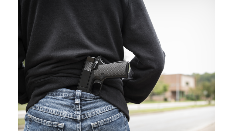 Guns at School with Copy Space