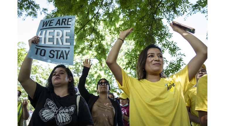 Immigration Advocates Rally On 10th Anniversary Of DACA Policy