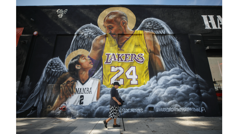 Los Angeles Lakers Legend Kobe Bryant Memorialized Across L.A. In Murals