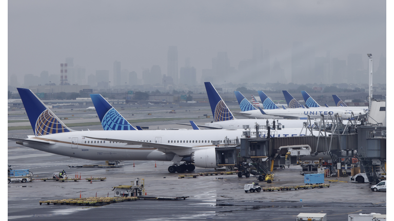 Newark Airport Plagued By Delays And Cancellations Amid Storm System On East Coast