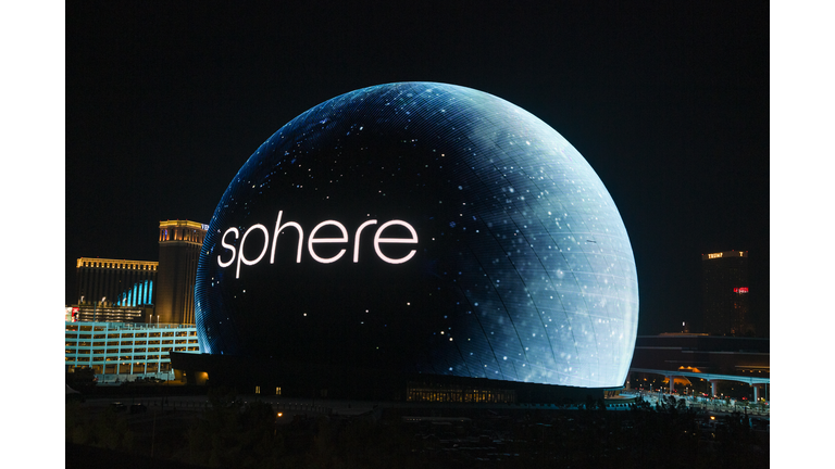 Sphere Lights Up Las Vegas Skyline For The First Time In Celebration Of Independence Day