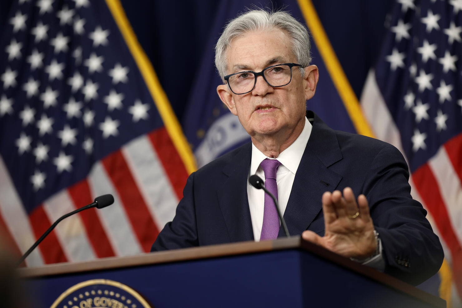 Federal Reserve Chair Powell Holds A News Conference Following The Federal Open Market Committee Meeting