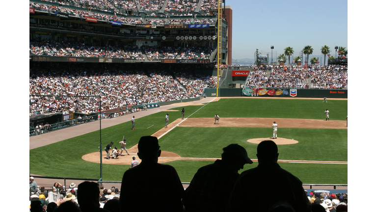 Baseball Game in Pac Bell Park in San Francisco