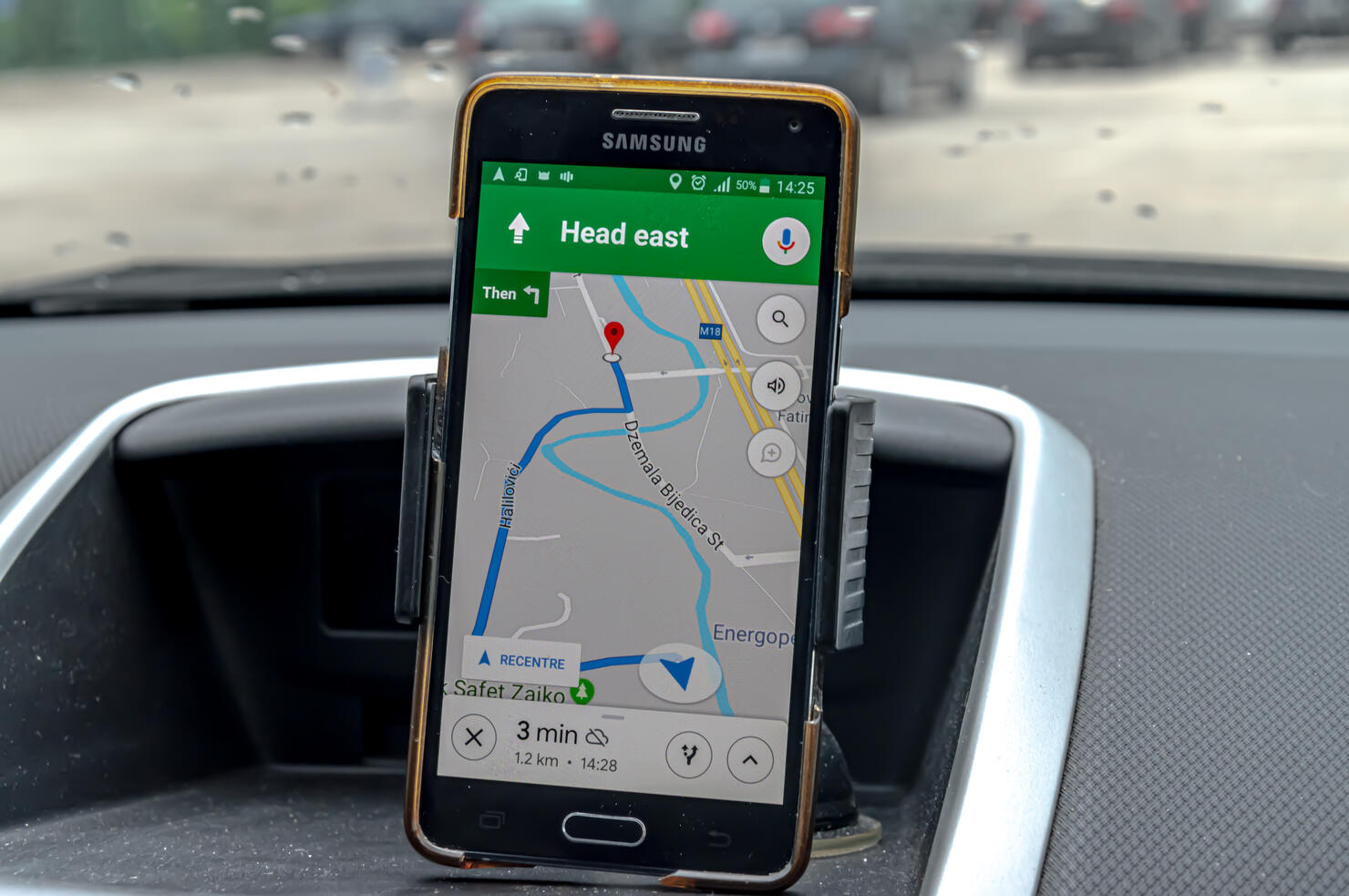 Using Google Map navigation on Android phone