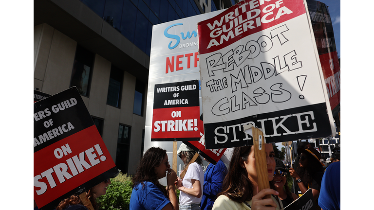 Writers Guild Members Man Picket Lines As Labor Talks Continue