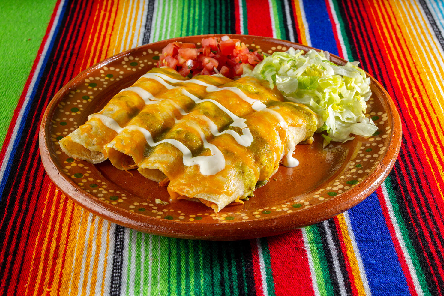 Mexican food,High angle view of food in plate on table,Massachusetts,United States,USA