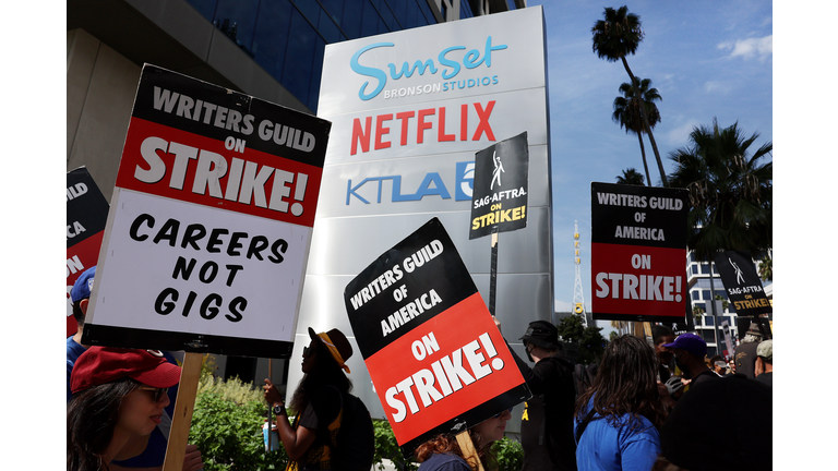 Writers Guild Members Man Picket Lines As Labor Talks Continue