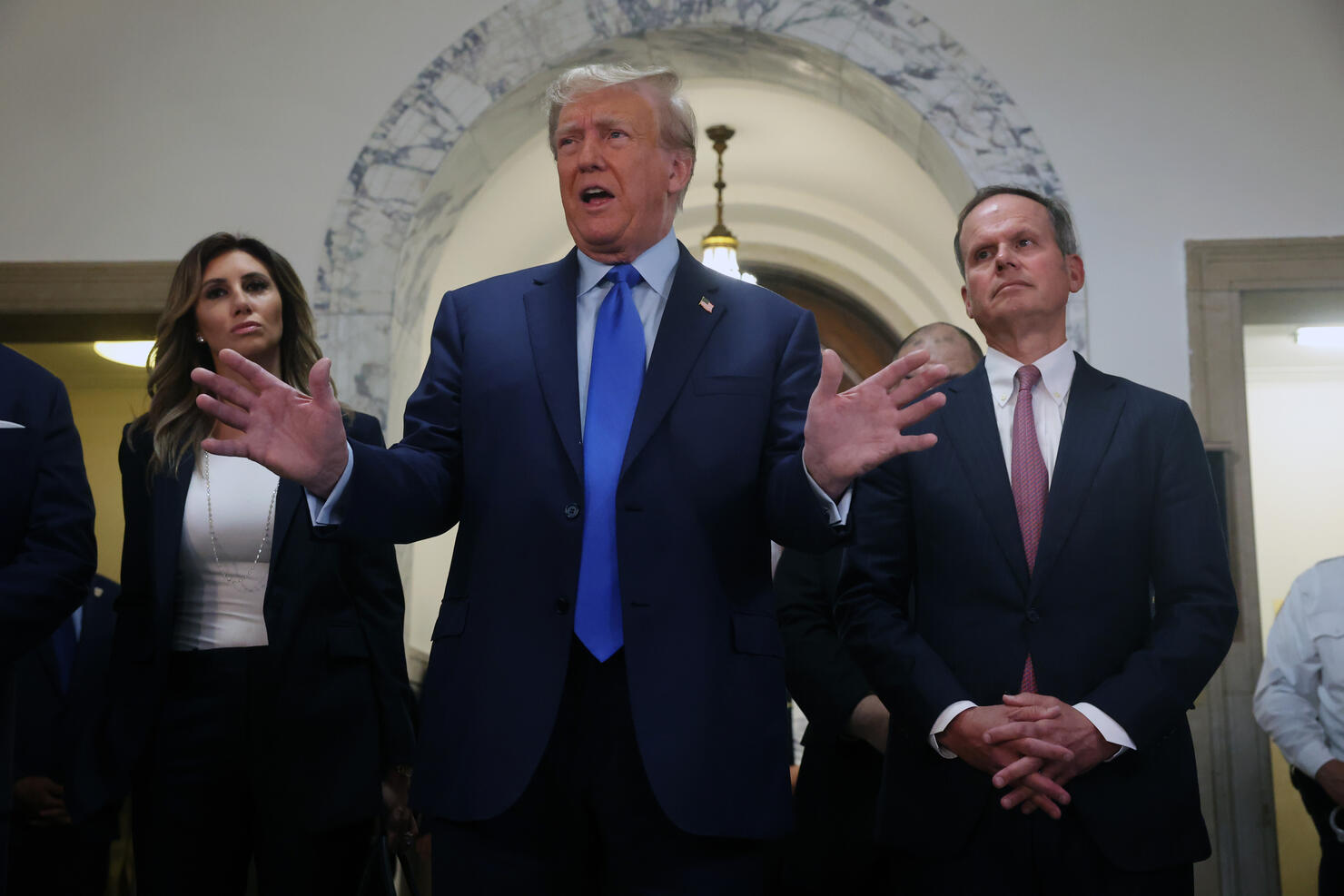 Former President Donald Trump Attends Start Of Civil Fraud Trial In New York City