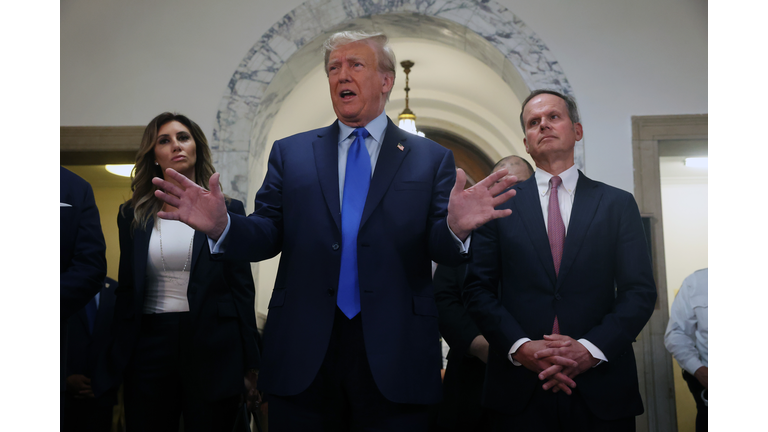 Former President Donald Trump Attends Start Of Civil Fraud Trial In New York City