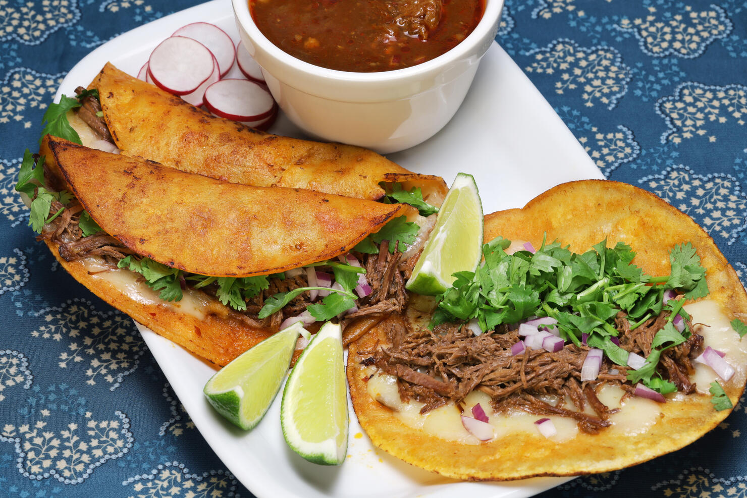 homemade beef birria tacos
