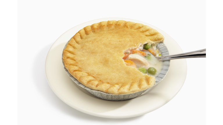 Chicken Pot Pie and fork