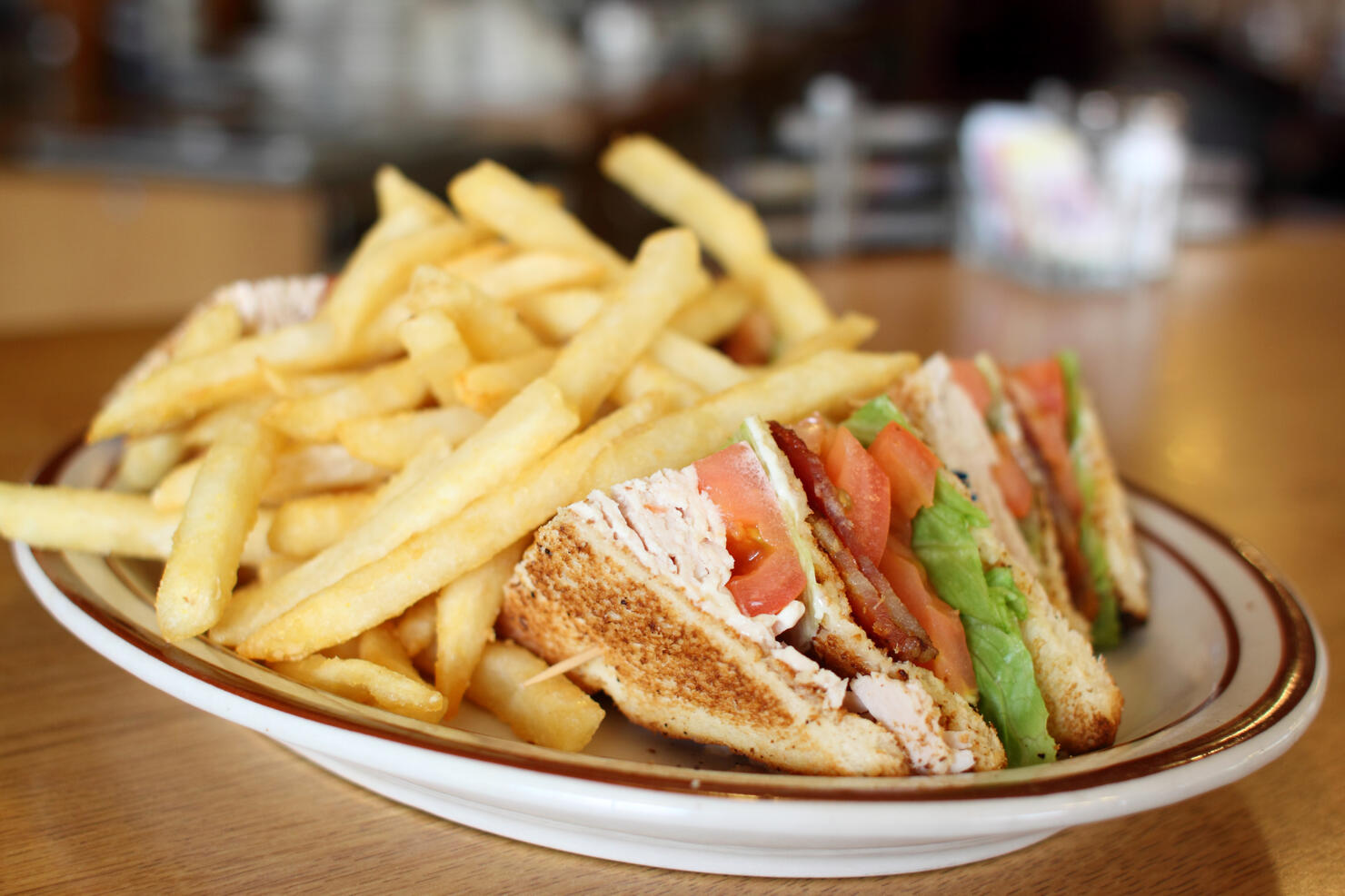 Delicious club sandwich