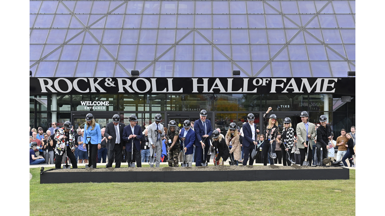 Rock & Roll Hall Of Fame Museum's Expansion Groundbreaking Ceremony