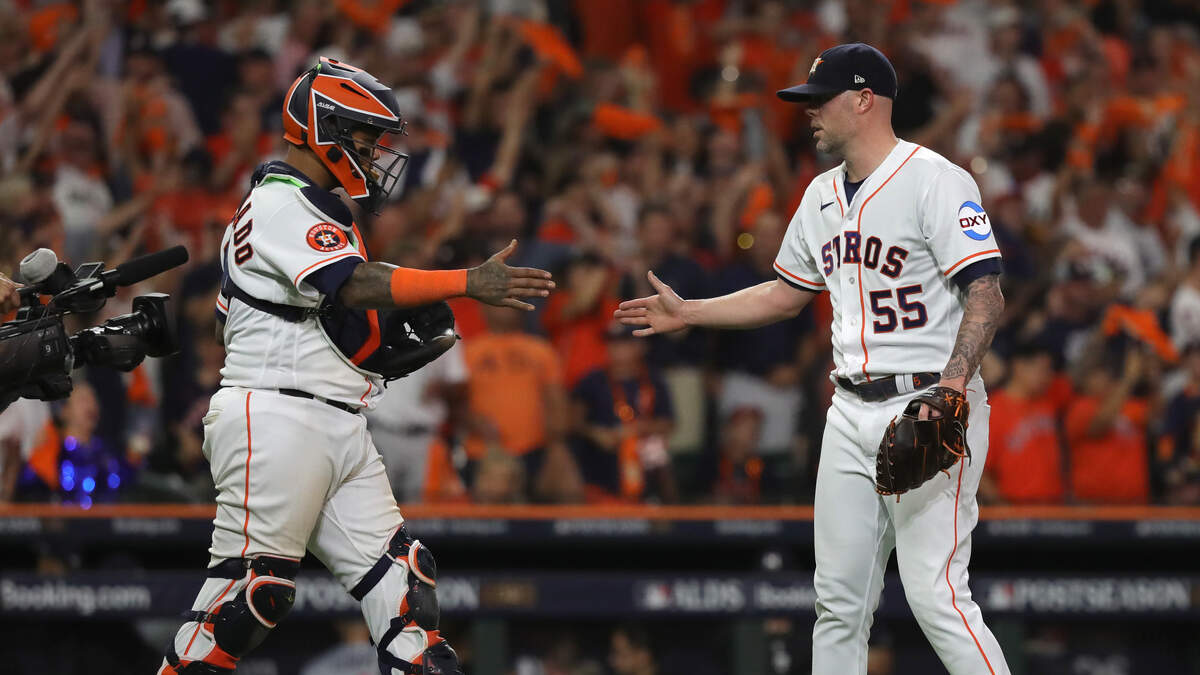 The @Astros begin their World Series defense with an #ALDS Game 1 W.