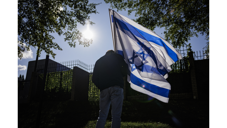 Rally Held At Israel's Embassy In Washington, D.C. After Hamas Attack