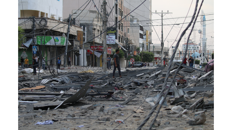 Gaza Comes Under Sustained Bombardment By Israel After Hamas Attacks