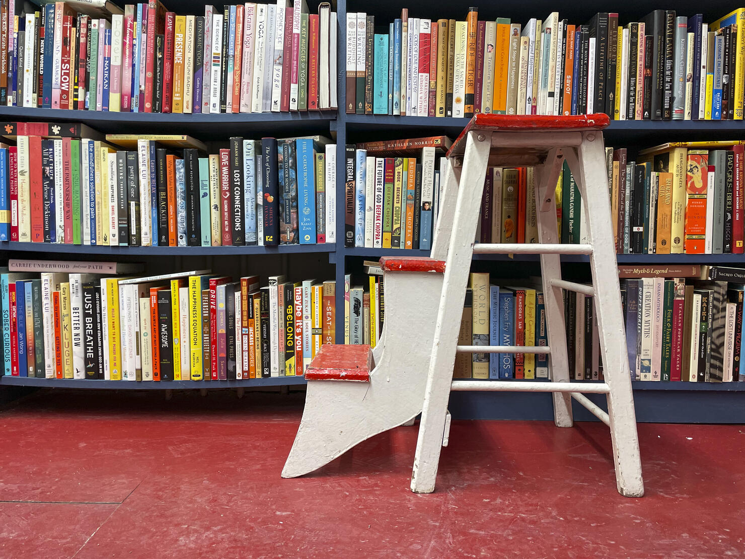 Used books and Folding Step Stool